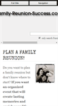 Mobile Screenshot of family-reunion-success.com